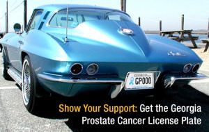 georgia prostate cancer license plate